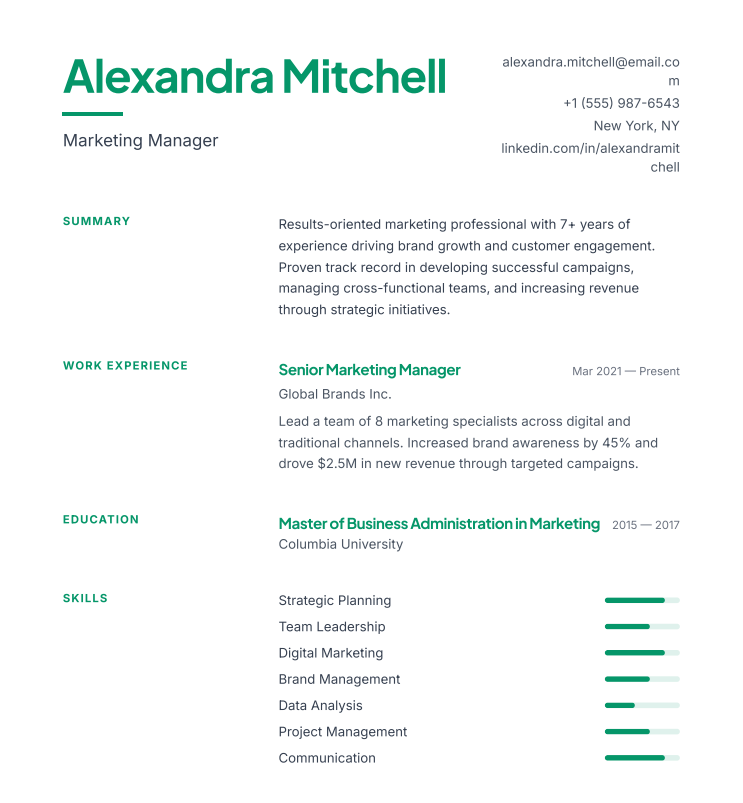 CV Maker — Free CV Creator, CV Generator & CV Designer Online | CV ...