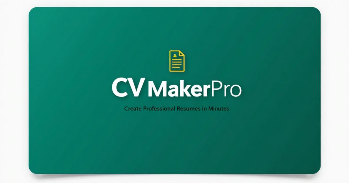 CV Maker — Free CV Creator, CV Generator & CV Designer Online | CV ...